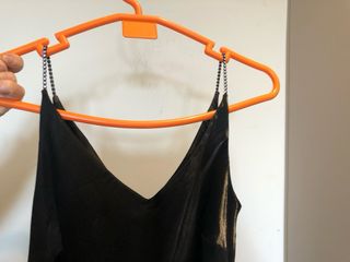 Vestido largo negro Cortefiel