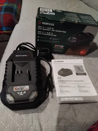Cargador Parkside 20V 4.5A PLG 20 C3
