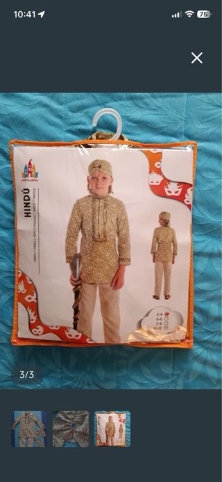 Disfraz hindú para niño