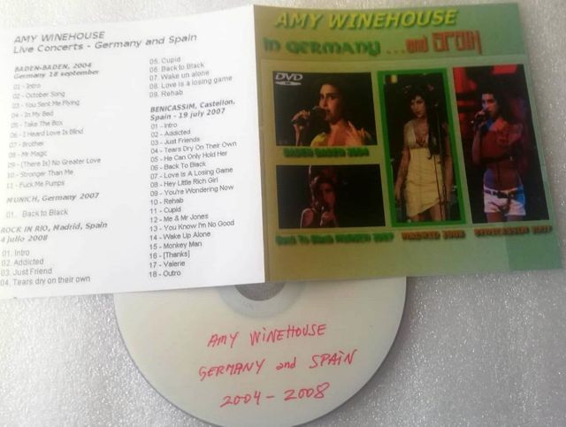 AMY WINEHOUSE, BADEN-BADEN, BENICASSIM, MADRID DVD