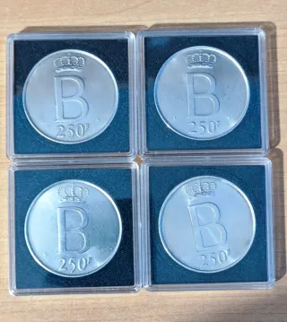 250 Francos Belgas Plata (25,11g)