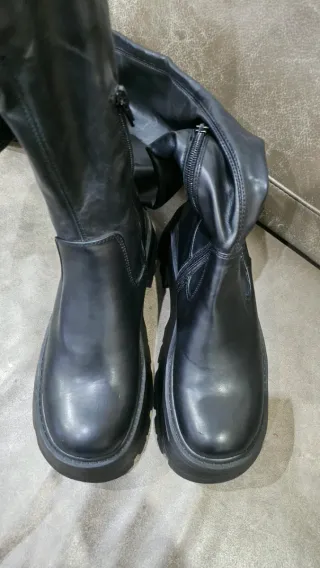 Botas altas negras plataforma