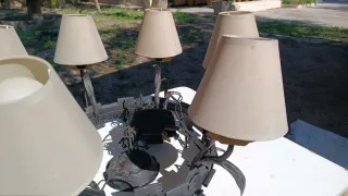 Lámpara de techo forja rústica