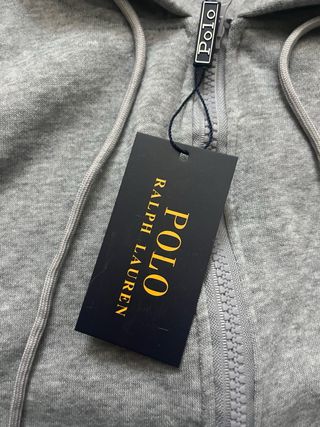 Felpa Ralph Lauren con cappuccio grigia