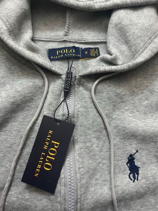 Felpa Ralph Lauren con cappuccio grigia