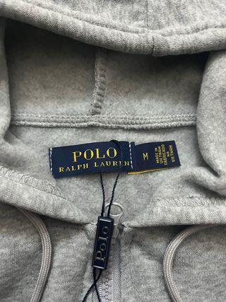 Felpa Ralph Lauren con cappuccio grigia