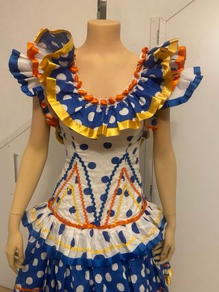 Traje Flamenca Volantes Lunares