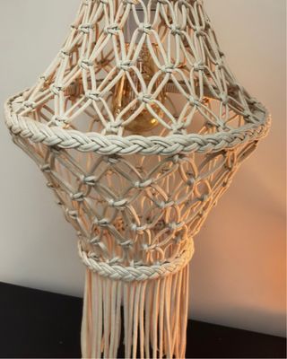 Candeeiro Macramé Artesanal Boho