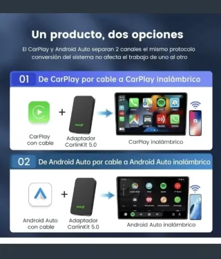 Adaptador CarPlay/Android Auto Inalámbrico