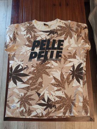 Camiseta Pelle Pelle Talla L - Estampado Hojas