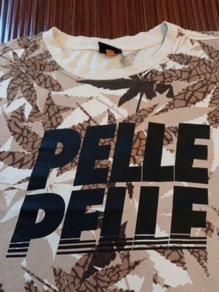 Camiseta Pelle Pelle Talla L - Estampado Hojas