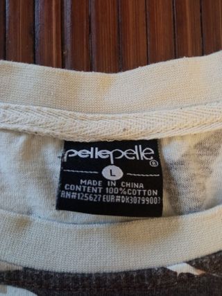 Camiseta Pelle Pelle Talla L - Estampado Hojas