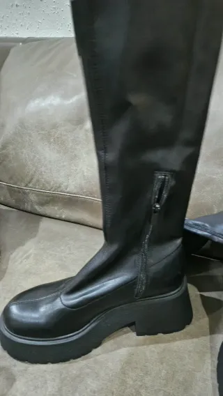 Botas altas negras mujer