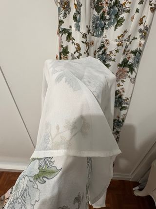 Vestido Uterqüe floral midi viscosa