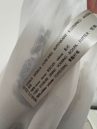 Vestido Uterqüe floral midi viscosa