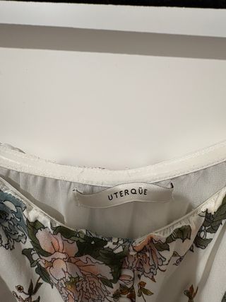 Vestido Uterqüe floral midi viscosa