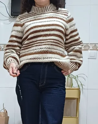 Jersey de punto con rayas