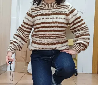 Jersey de punto con rayas