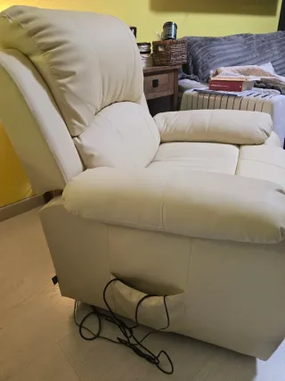 Sillón relax reclinable beige