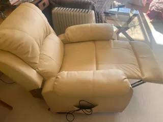 Sillón relax reclinable beige