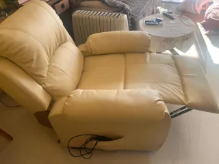 Sillón relax reclinable beige