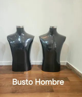 Bustos Maniquí Negro (4 uds)