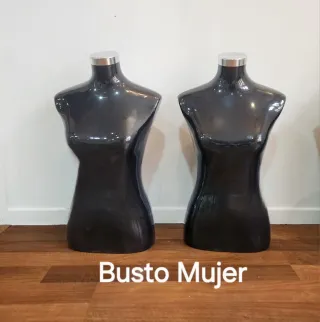 Bustos Maniquí Negro (4 uds)