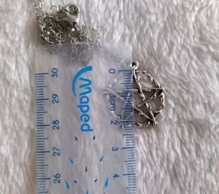 Collana Pentacolo Rami Intrecciati Wicca Argento