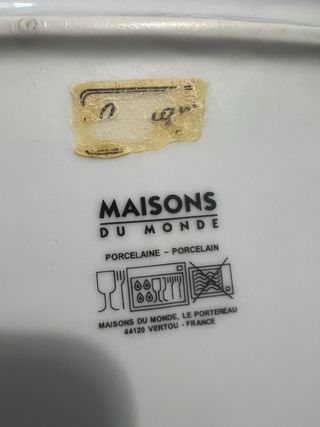 Piatto quadrato con cactus