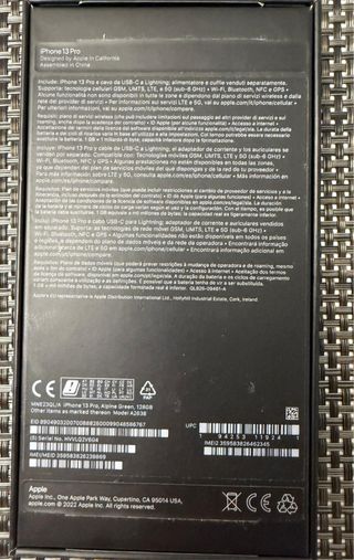 iPhone 13 Pro 128GB Verde con vetro temperato + custodia