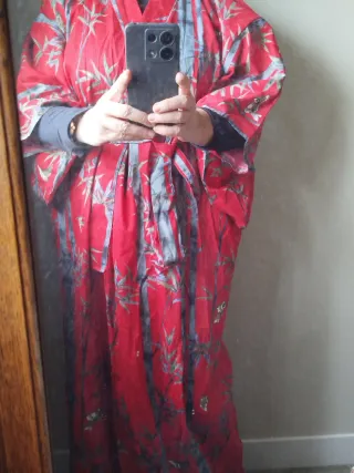 Kimono japonés auténtico. Algodón 100%