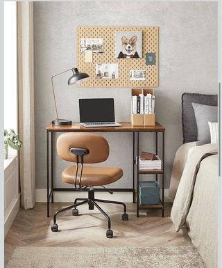 Escritorio estilo industrial madera y hierro