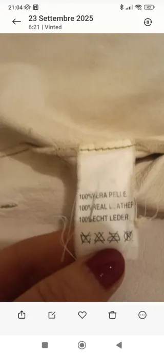 Giacca in daino beige