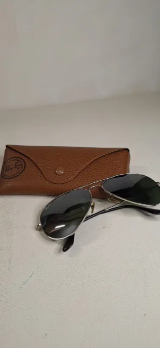 Gafas de sol Ray-Ban Aviator Plata/Negro