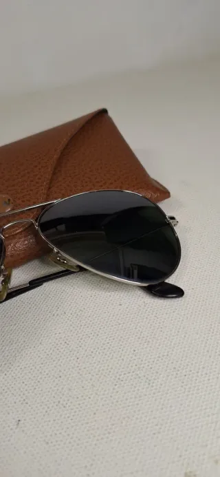 Gafas de sol Ray-Ban Aviator Plata/Negro