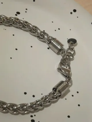 Bracciale Uomo Acciaio Inox Pietra Naturale Marron