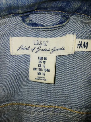 Cazadora vaquera H&M Talla 46