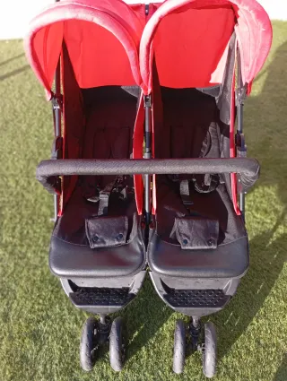 Silla gemelar Asalvo roja