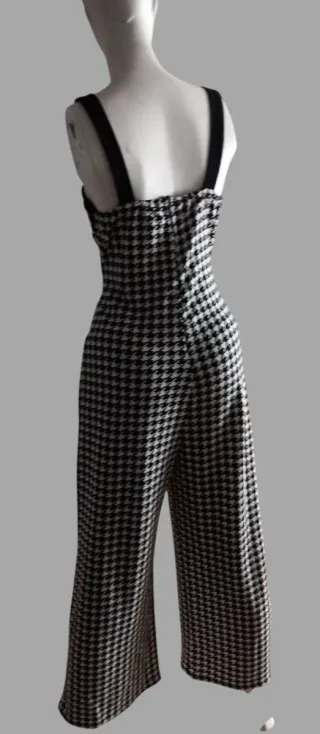 Mono largo estampado pata de gallo