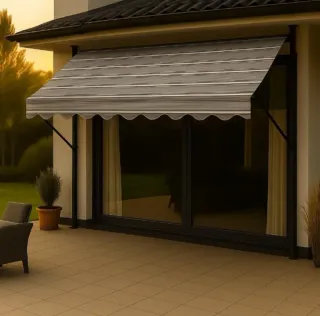 Angerer – Toldo (dralón nº 2800, Gris Rayas