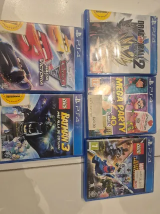 Lote 4 Juegos PS4: Cars, DBZ, Lego Batman, Lego Ma