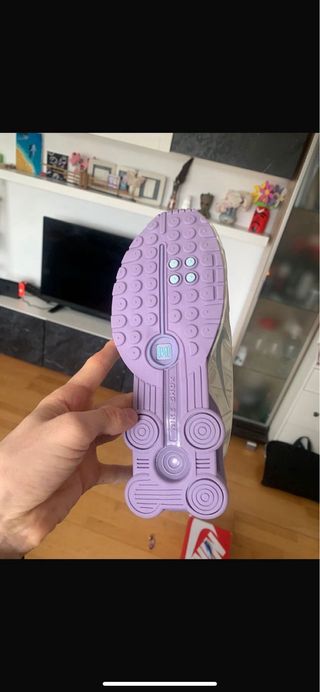 Nike Shox Mujer Morado Blanco