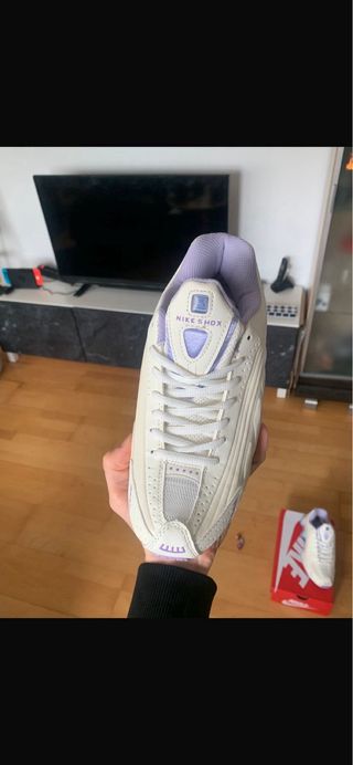 Nike Shox Mujer Morado Blanco