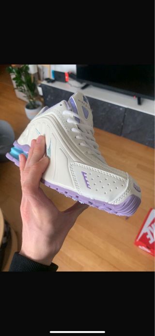 Nike Shox Mujer Morado Blanco