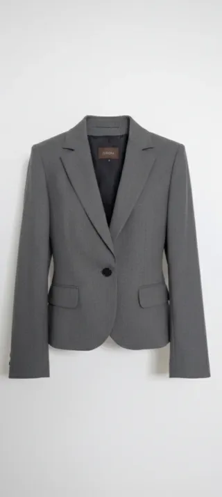 TRAJE DE CHAQUETA Y PANTALON DE MUJER COLOR GRIS