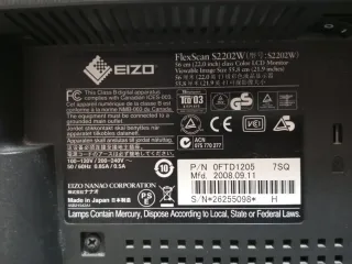 Monitor EIZO S2202W