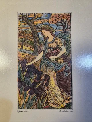 2 Litografie Vetrate d'Europa