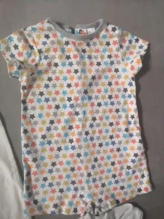 Lote 7 ranitas y bodies bebé 6-9 meses