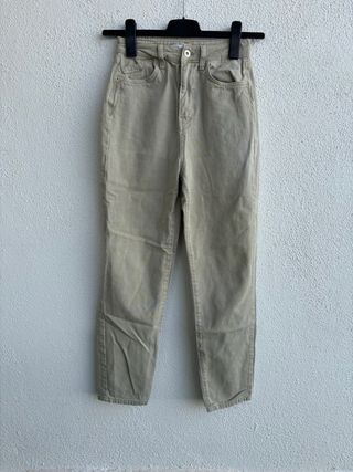 Pantalón Zara Talla 34 Mujer Beige