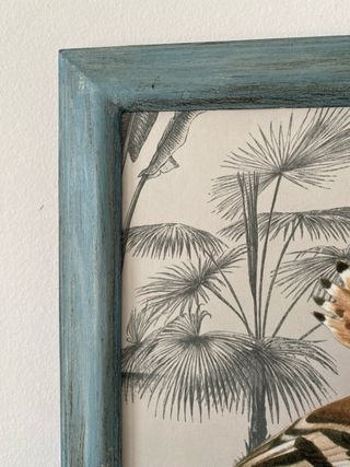 Cuadro pájaro azul 23x28 cm